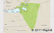 Physical 3D Map of Bambara-Maoude, shaded relief outside