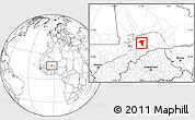 Blank Location Map of Bambara-Maoude