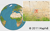 Satellite Location Map of Bambara-Maoude
