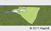 Physical Panoramic Map of Bambara-Maoude, darken