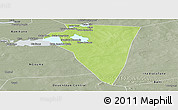 Physical Panoramic Map of Bambara-Maoude, semi-desaturated