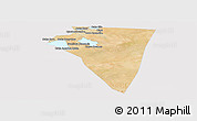 Satellite Panoramic Map of Bambara-Maoude, cropped outside