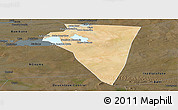 Satellite Panoramic Map of Bambara-Maoude, darken