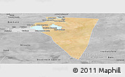 Satellite Panoramic Map of Bambara-Maoude, desaturated