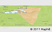 Satellite Panoramic Map of Bambara-Maoude, physical outside