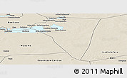 Shaded Relief Panoramic Map of Bambara-Maoude