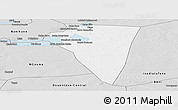 Silver Style Panoramic Map of Bambara-Maoude