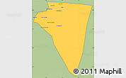 Savanna Style Simple Map of Bambara-Maoude, cropped outside