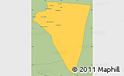 Savanna Style Simple Map of Bambara-Maoude