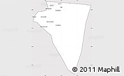 Silver Style Simple Map of Bambara-Maoude, cropped outside
