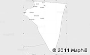 Silver Style Simple Map of Bambara-Maoude
