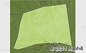 Physical 3D Map of Inadiatafane, darken