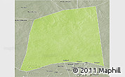 Physical 3D Map of Inadiatafane, semi-desaturated