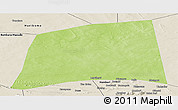 Physical Panoramic Map of Inadiatafane, shaded relief outside