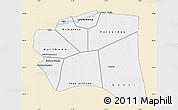 Classic Style Map of Gourma-Rharous, single color outside