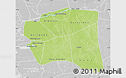 Physical Map of Gourma-Rharous, lighten, desaturated