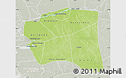 Physical Map of Gourma-Rharous, lighten, semi-desaturated