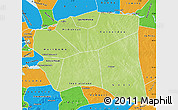 Physical Map of Gourma-Rharous, political outside
