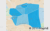 Political Shades Map of Gourma-Rharous, lighten