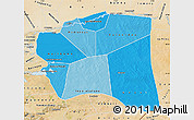 Political Shades Map of Gourma-Rharous, satellite outside