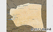 Satellite Map of Gourma-Rharous, darken