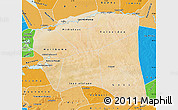 Satellite Map of Gourma-Rharous, political shades outside