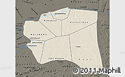 Shaded Relief Map of Gourma-Rharous, darken
