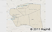 Shaded Relief Map of Gourma-Rharous, lighten