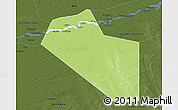 Physical 3D Map of Modiakoye, darken