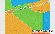 Political 3D Map of Modiakoye