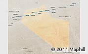 Satellite 3D Map of Modiakoye, semi-desaturated