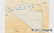 Shaded Relief 3D Map of Modiakoye, satellite outside