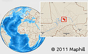 Shaded Relief Location Map of Modiakoye
