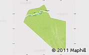 Physical Map of Modiakoye, cropped outside