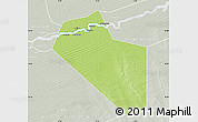 Physical Map of Modiakoye, lighten, semi-desaturated