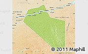 Physical Map of Modiakoye, satellite outside