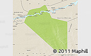 Physical Map of Modiakoye, shaded relief outside