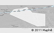 Gray Panoramic Map of Modiakoye