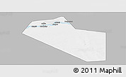 Gray Panoramic Map of Modiakoye, single color outside