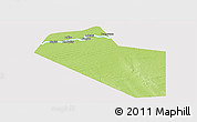 Physical Panoramic Map of Modiakoye, cropped outside