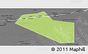 Physical Panoramic Map of Modiakoye, darken, desaturated