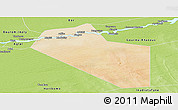 Satellite Panoramic Map of Modiakoye, physical outside