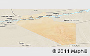 Satellite Panoramic Map of Modiakoye, shaded relief outside