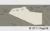Shaded Relief Panoramic Map of Modiakoye, darken