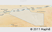 Shaded Relief Panoramic Map of Modiakoye, satellite outside