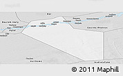 Silver Style Panoramic Map of Modiakoye