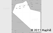 Gray Simple Map of Modiakoye