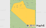 Savanna Style Simple Map of Modiakoye