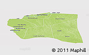 Physical Panoramic Map of Gourma-Rharous, cropped outside