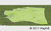 Physical Panoramic Map of Gourma-Rharous, darken